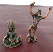2 Small Cast Metal Native