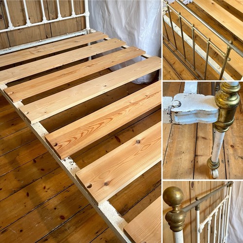 Vintage cast iron brass - iron, &