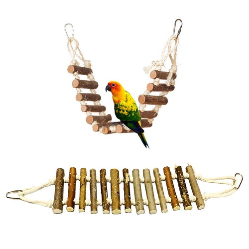 Wooden parrot rat toy bridge - parrot,