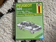 Peugeot 505 Haynes Owners Workshop Manual 1979-1989 Petrol