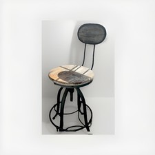 Rustic Wooden Rush Seats Kitchen Bar Stools Country Farmhouse Shabby Chic Style 