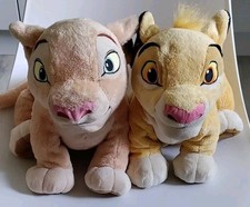 Official Disney Store London Pair Of Lion King Plush Cuddly Toy Simba & Nala