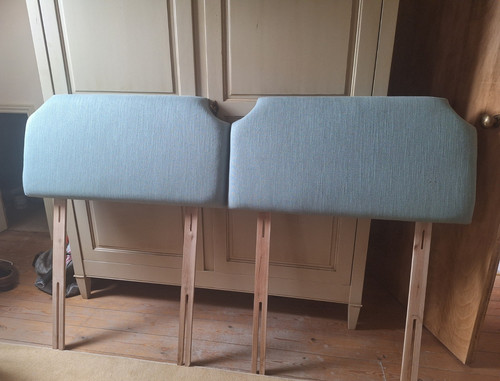Upholstered fabric bed - upholstered,