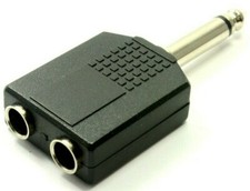DUAL 2X 6.35MM MONO JACK