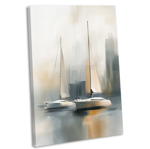 Sailing boats canvas wall art - sailing,