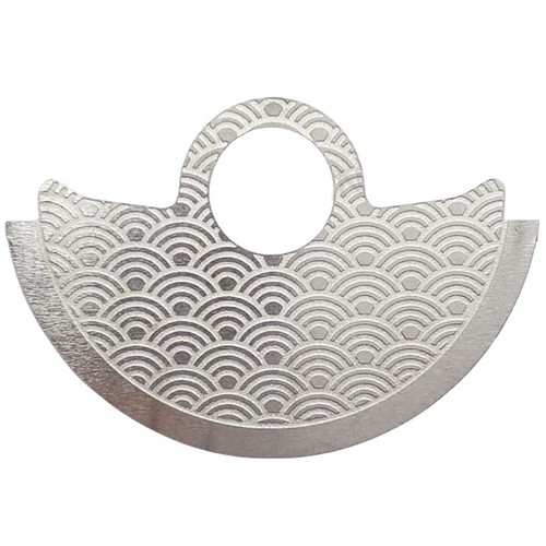 Waved silver metal sheet - waved,