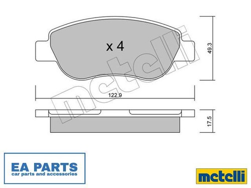 Brake pad set disc - disc,