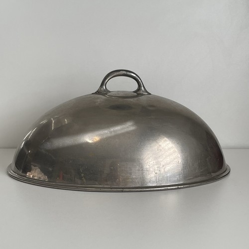 Antique silver plate food - food, dome