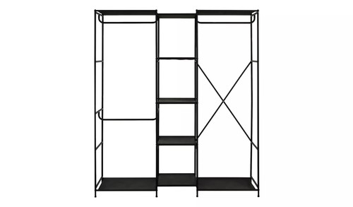 Open wardrobe rail shelf - open,