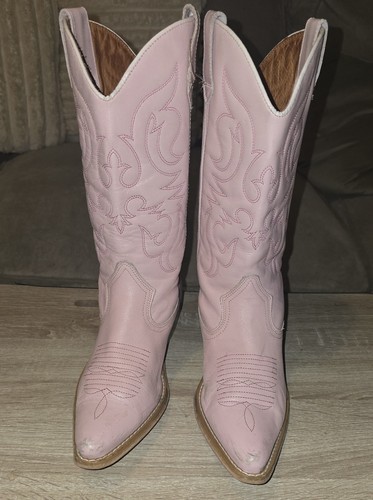 Vintage 70s pink leather - pink,