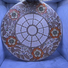 Charlotte Rhead Charger Plate, 30.5cm Diameter. Bursley Ware. Beautiful Design.