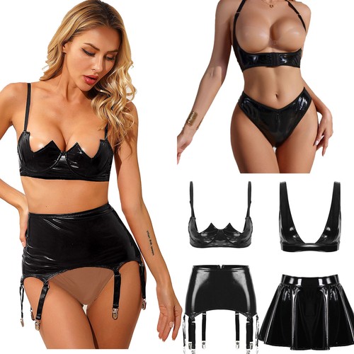Women wetlook pvc leather - women,