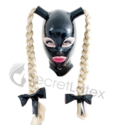 Black latex rubber - black,