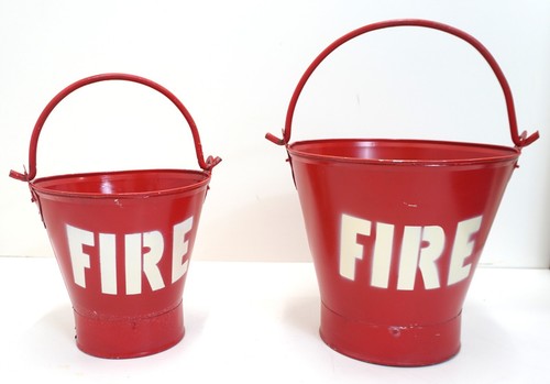 Vintage style fire - vintage, bucket