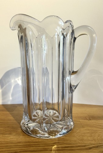 Heavy antique glass jug - heavy,,