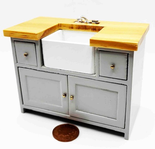 Dolls house sink shaker style - house,