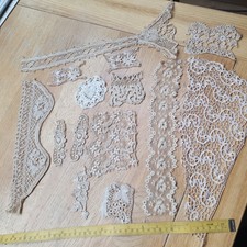 Antique  Lace 14 Pieces Ideal for Dolls Clothes/Projects  Etc
