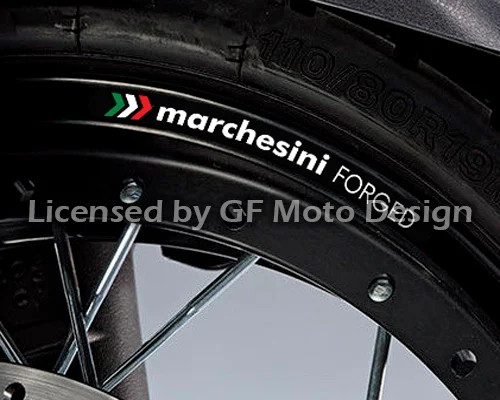 White marchesini wheel - white, decals