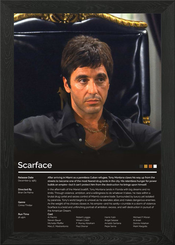 Scarface movie poster - movie,