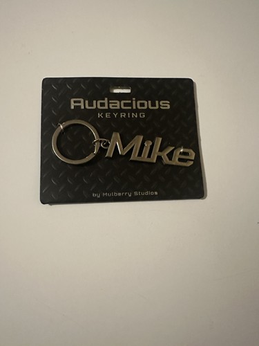 Mike metal keyring gift - metal,