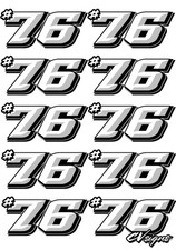 1/12th scale rc door numbers