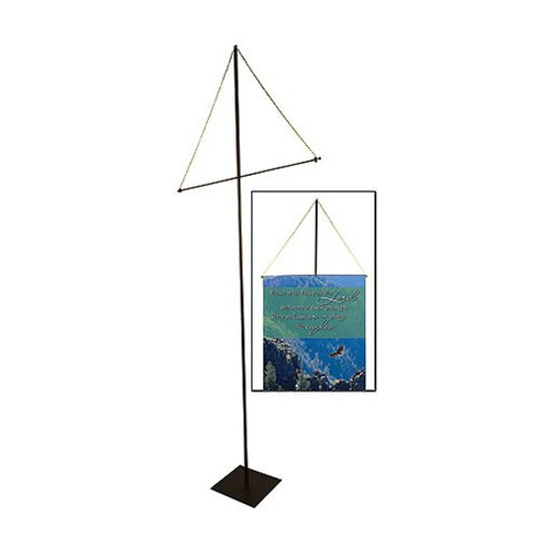 Church banner stand - church,