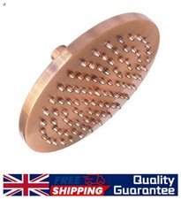 8" inch Antique Red Copper Round Rainfall Rain Bathroom Shower Head UK STOCK