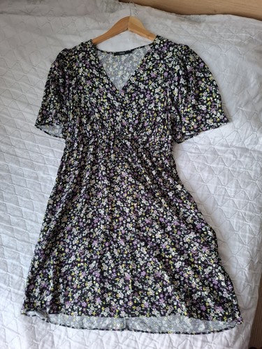 George asda black floral - asda,