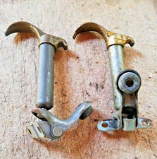 2 x Vintage Car/Commercial Sprung Loaded Bonnet Catch with Rubber Buffer