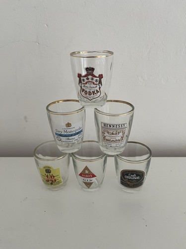Shot glasses set - glasses, vintage