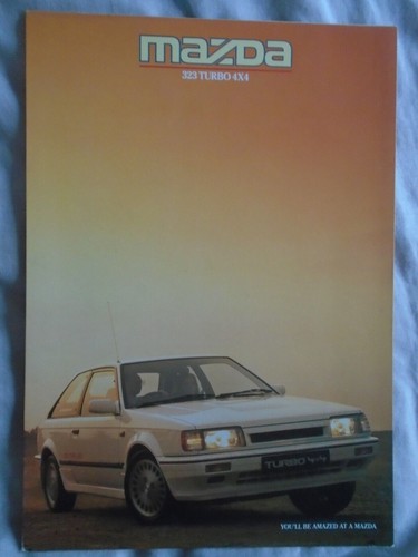 Mazda 323 turbo 4x4 brochure - 323,
