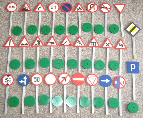 Vintage plastic toy road - toy,