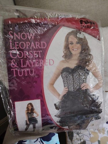 Snow leopard corset - leopard, &