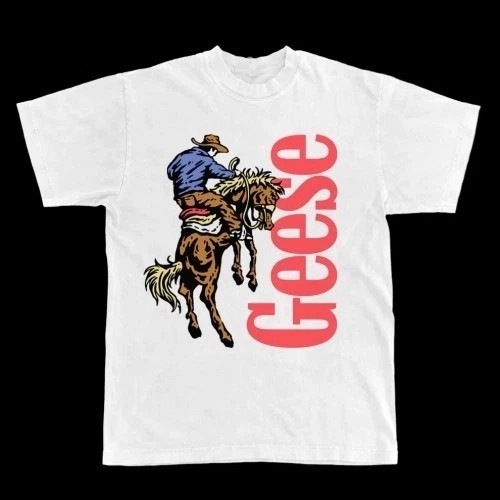 Geese cowboy shirt - t-shirt, medium