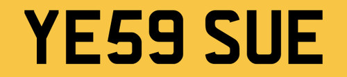 Ye59 sue private - car, reg