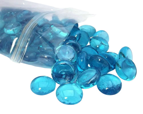 Round glass pebbles 20mm - round,