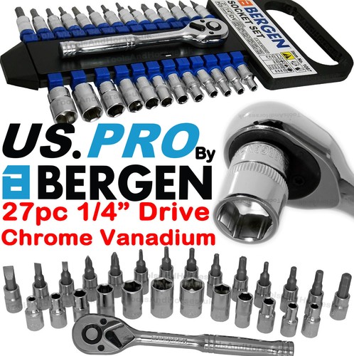 Bergen socket set 27pc - socket,