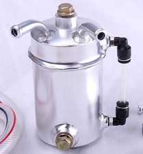 Oil Catch Can 10mm Lightweight Alloy Universal Breather Tank Crank Case Breather