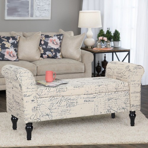 Scribble fabric bed end bench - bed,