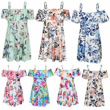 Girls Skater Dress Kids Floral
