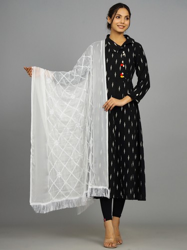 Women embroidered dupatta - women's,