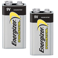 2 X ENERGIZER 9V PP3 INDUSTRIAL ALKALINE BATTERIES SMOKE ALARM LR22 MN1604 
