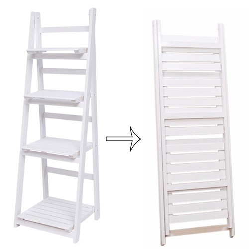 Tier tall wooden ladder - 4,