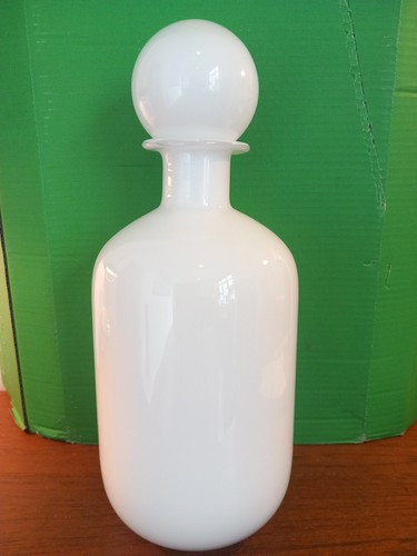 Modernist art glass decanter - art,