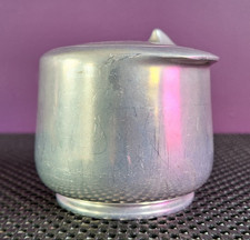 Vintage Mid Century Modern Picquot Ware Aluminium Sugar Bowl