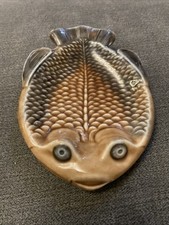Wade Fish Pin Dish Brown Blue