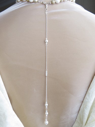 Silver plated back drop - plated,