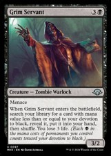 MTG ~ Grim Servant ~ Modern Horizons 3 ~ Near Mint ~ Uncommon