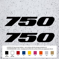 (2X) GSXR 750 Decal Vinyl