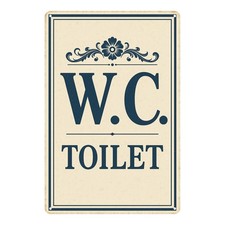 Toilet toilet metal sign | 20